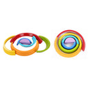 Wooden 7 Colour Stacking Rainbow Shape Kids Childrens Educational Toy Set