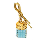 6ML Square Bottle Empty Perfume Bottle Car Home Hanging Charm - Blue Tint