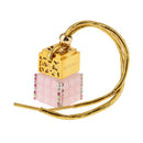 6ML Square Bottle Empty Perfume Bottle Car Home Hanging Charm Decor - Pink