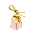 6ML Square Bottle Empty Perfume Bottle Car Home Hanging Charm Decor - Pink