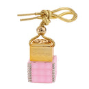 6ML Square Bottle Empty Perfume Bottle Car Home Hanging Charm Decor - Pink