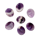 Pack of 7 Amethyst Reiki Energy Chakra Gemestone Palm Stones Healing Crystals