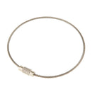 Stainless Steel Aircraft Cable Wire Keyring KeyChain Keyholder 18cm Pack Of 10PCS