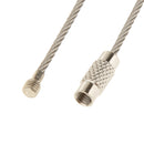 Stainless Steel Aircraft Cable Wire Keyring KeyChain Keyholder 18cm Pack Of 10PCS