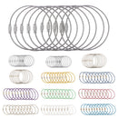 Stainless Steel Aircraft Cable Wire Keyring KeyChain Keyholder 18cm Pack Of 10PCS
