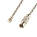 Stainless Steel Aircraft Cable Wire Keyring KeyChain Keyholder 20cm Pack Of 10PCS