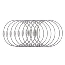 Stainless Steel Cable Wire Keyring KeyChain Keyholder Car Bike Accessories Silver 35cm