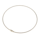 Stainless Steel Cable Wire Keyring KeyChain Keyholder Car Bike Accessories Silver 35cm