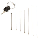 Stainless Steel Cable Wire Keyring KeyChain Keyholder Car Bike Accessories Silver 35cm