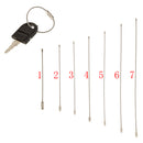 Stainless Steel Cable Wire Keyring KeyChain Keyholder Car Bike Accessories Silver 35cm