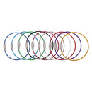 Stainless Steel Aircraft Cable Wire Keyring KeyChain Keyholder Blue 15cm Pack Of 10PCS