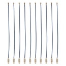 Stainless Steel Aircraft Cable Wire Keyring KeyChain Keyholder Blue 15cm Pack Of 10PCS