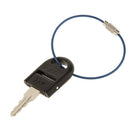 Stainless Steel Aircraft Cable Wire Keyring KeyChain Keyholder Blue 15cm Pack Of 10PCS
