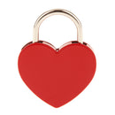 45mm Heart Shape Love Lock & Key Vintage Padlock Travel Locker Set - Red L