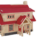 Children Brilliant Toys 3D Wooden Puzzles DIY Assembled Western Style House