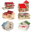 Kids Brilliant Toys 3D Wooden Puzzles DIY Assembled Western Style Farmhouse