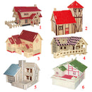 Kids Brilliant Toys 3D Wooden Puzzles DIY Assembled Western Style Farmhouse