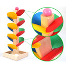 Colorful Wooden Tree Run Track Game Kids Intelligence Educational Toys