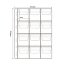 Lot of 10 Pages 12 Pockets Coin Capsules Case Holders Album Pages Sheets