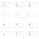 New 50pcs 2x2 Cardboard Coin Collection Flips Holders Storage 40mm