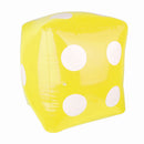 Inflatable Large Dice Toys 23.6 inch Yellow