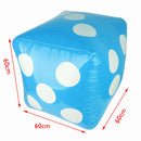 Inflatable Large Dice Toys 23.6 inch Blue