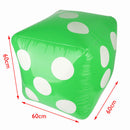 Inflatable Large Dice Toys 23.6 inch Green