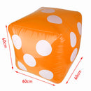 Inflatable Large Dice Toys 23.6 inch Orange