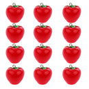 Pack of 12 Plastic Tomato Vegetable Pendant for Keyring Keychain Jewelery DIY Making