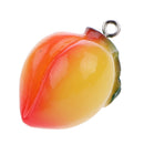 Pack of 12 Plastic Peach Fruit Pendant for Keyring Keychain Jewellery DIY Making