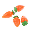 Pack of 12 Plastic Carrot Vegetable Pendant for Keyring Keychain Jewelery DIY Making
