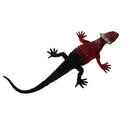 Vivid Reptile Animal Rubber Lizard Model Figure Educational Toy - Wine Red