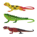 Vivid Reptile Animal Rubber Lizard Model Figure Educational Toy - Wine Red