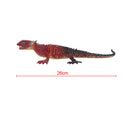 Vivid Reptile Animal Rubber Lizard Model Figure Educational Toy - Wine Red