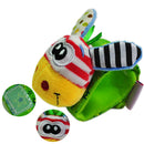Generic Infant Baby Kids Soft Plush Animals Rattles Wristband Toy Yellow Billed Giraffe