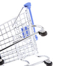 Kids Pretend Play Shopping Handcart Trolley Toy Home Office Decor Blue M
