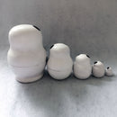5Pcs Pandas Wooden Russian Nesting Dolls Set Matryoshka Collectibles Gift