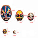 5PCS Wooden Matryoshka Matrioshka Russian Nesting Dolls Peking Opera Face Set