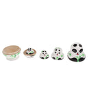Wooden Russian Nesting Pandas Matryoshka 10 Dolls Set Hand Painted Kids Toy