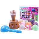 Set of Different Flavor Ice Cream Cakes Chocolate Cone Scoop Kids Play Toy Gift