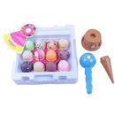 Set of Different Flavor Ice Cream Cakes Chocolate Cone Scoop Kids Play Toy Gift