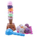 Set of Different Flavor Ice Cream Cakes Chocolate Cone Scoop Kids Play Toy Gift