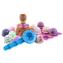 Set of Different Flavor Ice Cream Cakes Chocolate Cone Scoop Kids Play Toy Gift