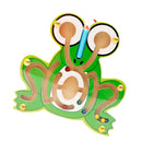 Wooden Puzzles Magnet Beads Slot Maze Board Game Magnetic Pen Labyrinth-Frog