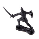 60 pcs/lot Sliver Black Warriors Medieval Soldiers Military Figures Toy