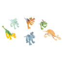 6pcs 4'' Plastic Jurassic Dinosaur Models Toy Set for Kids Christmas Gift