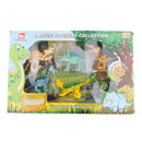 6pcs 4'' Plastic Jurassic Dinosaur Models Toy Set for Kids Christmas Gift