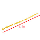 Kids Playground Garden Park Swings Fun Durable Plastic Coated Iron Swing Chain 1.5 M Length 500KG Capacity Yellow