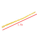 Kids Playground Garden Park Swings Fun Durable Plastic Coated Iron Swing Chain 1.8 M Length 500KG Capacity Yellow