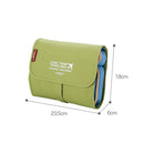 Women Girls Ladies Durable Removable Pockets Foldable Cosmetics Bag Case Purse Organiser Green